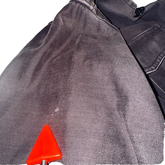 Rare VTG Quicksilver Mens LG Army Gray Military Button Shirt Jacket QSUA-0703 - Picture 14 of 14